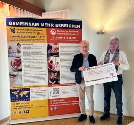 Scheckübergabe des Fördervereins krebskranke Kinder Magdeburg